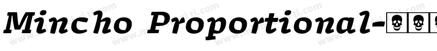 Mincho Proportional字体转换